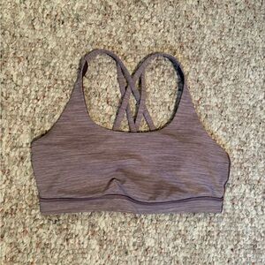 lululemon athletica Striped Purple Sports Bra